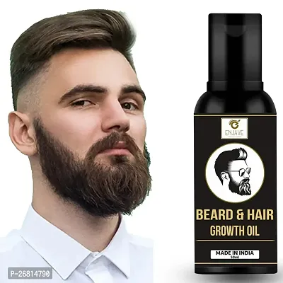 Enjave Beard Growth Oil for Men Fast Growth Nourishes  Strengthens Uneven Patchy Beard - 50ml-thumb0