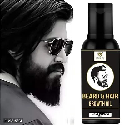 Enjave Beard Growth Oil for Men Fast Growth Nourishes  Strengthens Uneven Patchy Beard - 50ml-thumb0
