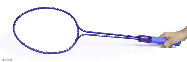 KOBRO Double Shaft Badminton Racquet Set Of 2 Piece With 3 Piece Nylon Shuttle Cock Badminton Kit ()-thumb2