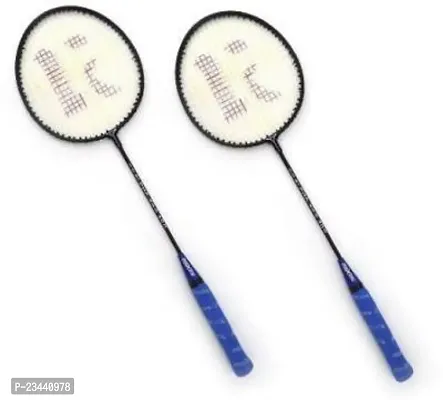 KNK Single Shaft Badminton Racket Set of 2 Piece With 3 Nylon Shuttlecocks Badminton Kit ()-thumb2