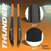 KNK Thunder Senior Plastic Cricket Bat with Soft Cricket Ball Cricket Kit ()-thumb1