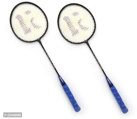 KOBRO Single Shaft Racket 2 Piece Badminton With 10 Piece Nylon Shuttle And Net Badminton Kit ()-thumb2