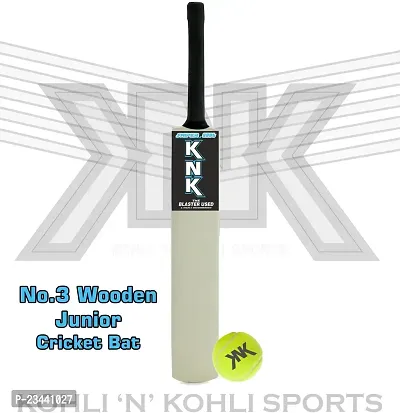 KNK Junior Cricket Bat Size 3 For Age Group 8 Years with 1 Piece Tennis Ball Cricket Kit ()