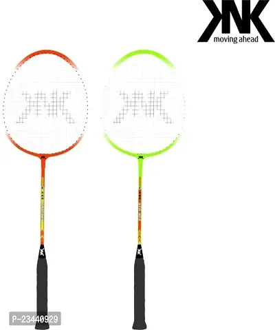 KNK Aluminum Badminton Racket Set of 2 with Nylon Shuttles 6 Pcs with Full-Cover Badminton Kit ()-thumb2
