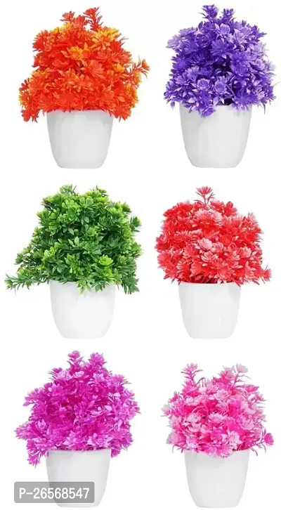 Artificial flowers., Artificial Grass plants in Modern Patterned Pots for Modern Decoration Bonsai Wild ,.Artificial Plant with PotArtificial Plants and flowers With Pot-thumb0