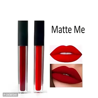 Red and Maroon Colour Waterproof Liquid  Lipstick-thumb0