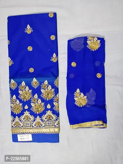 Elegant  Cotton  Dress Material with Dupatta For Women-thumb0