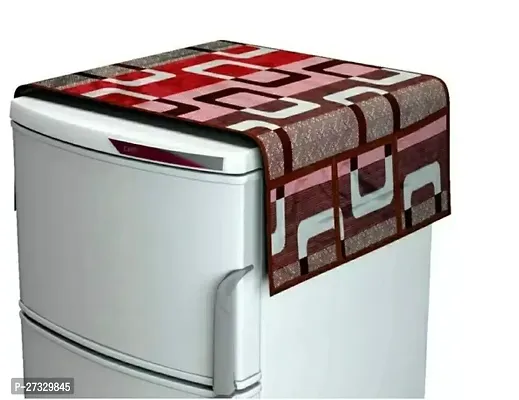 Stylish Maroon Combo Of Kitchen Fridge Top Cover