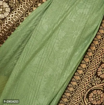 Elegant Light Green Silk Blend Embellished Women Saree with Blouse Piece-thumb2