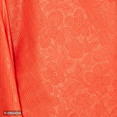 Elegant Orange Silk Blend Embellished Women Saree with Blouse Piece-thumb2