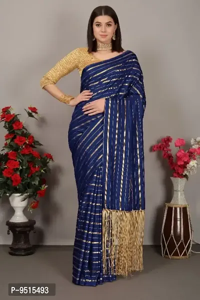 Beautiful Art Silk Saree with Blouse piece