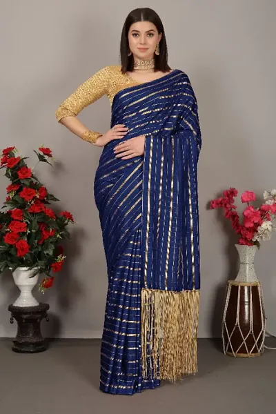 Stylish Women Cotoon Saree with blouse Piece