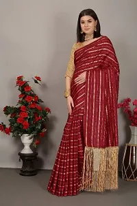 Beautiful Art Silk Saree with Blouse piece-thumb1