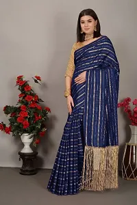 Beautiful Art Silk Saree with Blouse piece-thumb1