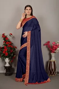 Classic Art Silk Lace Work Saree with Blouse piece-thumb3