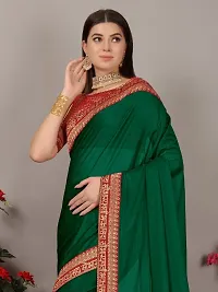 Classic Art Silk Lace Work Saree with Blouse piece-thumb2