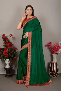 Classic Art Silk Lace Work Saree with Blouse piece-thumb3