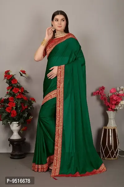 Classic Art Silk Lace Work Saree with Blouse piece-thumb4