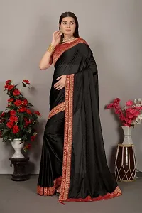 Classic Art Silk Lace Work Saree with Blouse piece-thumb3