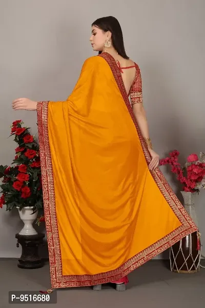 Classic Art Silk Lace Work Saree with Blouse piece-thumb2