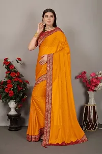 Classic Art Silk Lace Work Saree with Blouse piece-thumb3