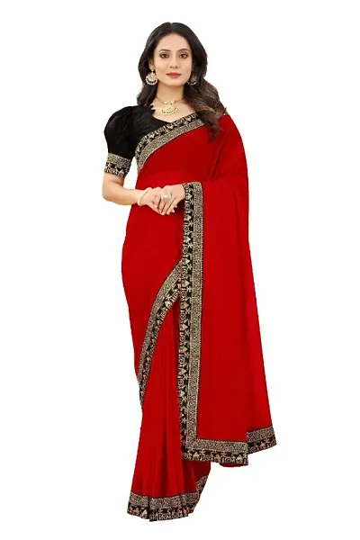 Stylish Georgette Embelished Sarees With Blouse