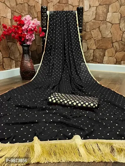 EMBELLISHED NAZNEEN SAREE WITH BLOUSE PIECE-thumb0