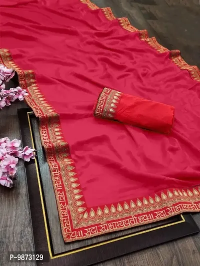 ART SILK SAUBHGYAWATI SAREE WITH BLOUSE PIECE-thumb0