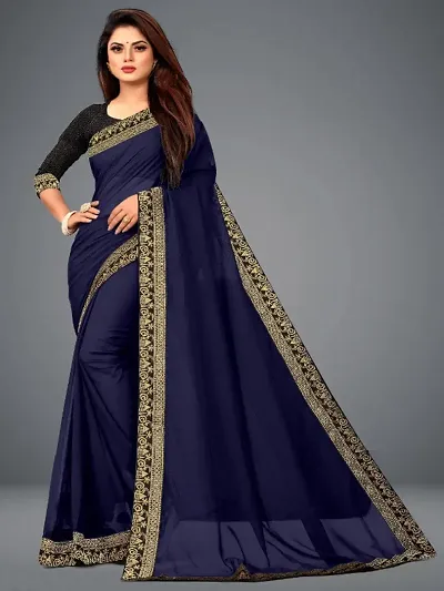 Art Silk Jacquard Lace Border Sarees with blouse Piece