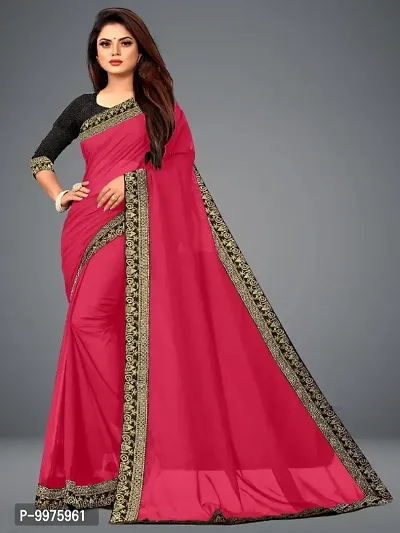 Classic Silk Blend Lace Work Saree with Blouse piece