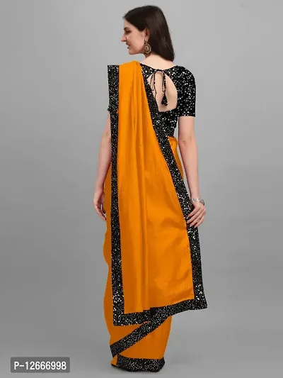 Belt Saree With Velvet Blouse Piece-thumb2