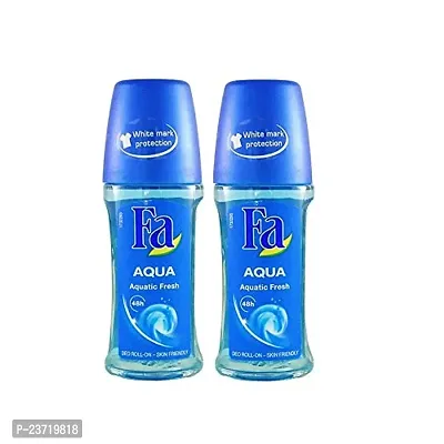 Favon? Fa Aqua Aqua Aquatic Fresh 48h Deodorant Roll On Each 50 mL (Pack of 2)