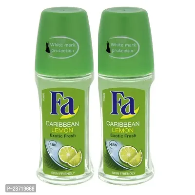 Favon? Fa Caribbean Lemon Roll On Deodrant (Each 50ml) (Pack of 2)