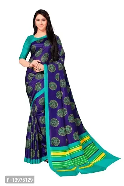 Simran Crush Malgudi Silk Saree, with Crackle Filament with Blouse Piece, Set of 1 (STYLE 74)-thumb0