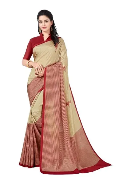 Simran Crush Malgudi Silk Saree, with Crackle Filament with Blouse Piece, Set of 1 (STYLE 65)