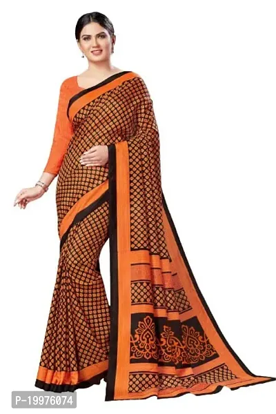 Simran Crush Malgudi Silk Saree, with Crackle Filament with Blouse Piece, Set of 1 (STYLE 8)-thumb0