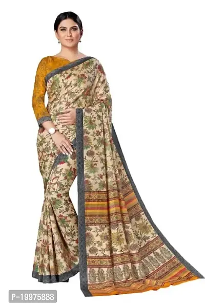 Simran Crush Malgudi Silk Saree, with Crackle Filament with Blouse Piece, Set of 1 (STYLE 33)-thumb0