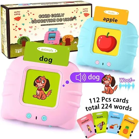 ADKD Educational Toy 112 Colorful Double Sided Talking Flash Cards 224 Words