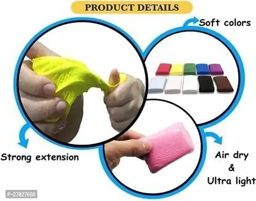 toys Clay DIY Ultra-Light Creative Art and Craft Air Dry Super Clay PACK OF 1-thumb2