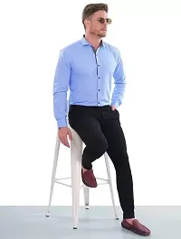 G  Son's Men's Slim Fit Stylish Full Sleeve Casual Shirts (XX-Large, Light-Blue)-thumb3
