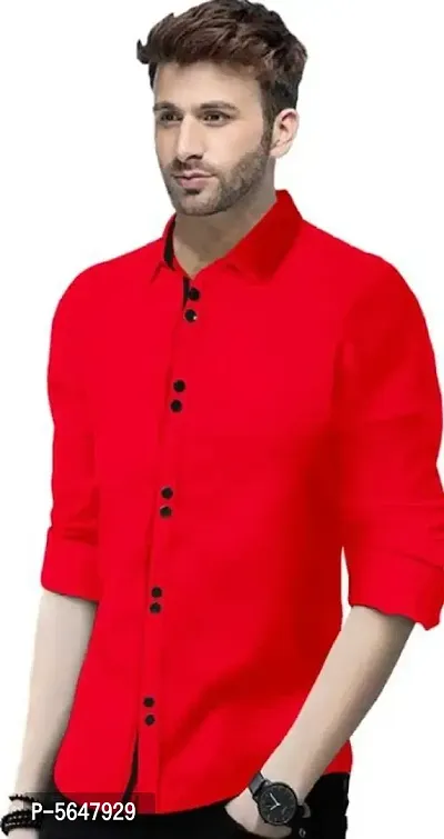 Trendy Cotton Blend Shirt for Men-thumb0