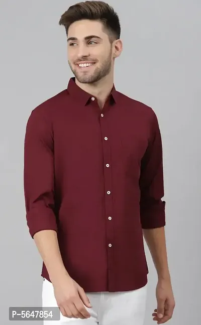 Trendy Cotton Blend Shirt for Men