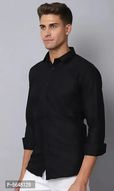 Stylish Cotton Blend Shirt For Men-thumb2