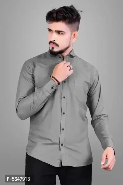 Trendy Cotton Blend Shirt for Men