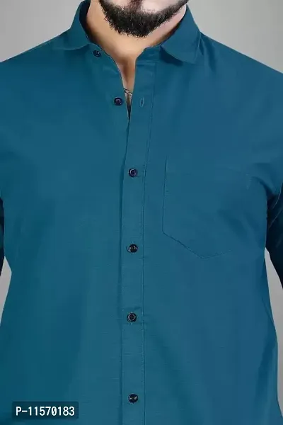Classic Cotton Solid Casual Shirts for Men-thumb5