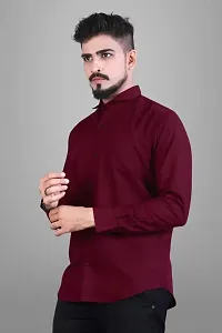 Trendy Cotton Blend White Casual Shirt for Men-thumb4