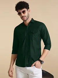 G  Son's Men's Slim Fit Stylish Full Sleeve Casual Shirts (Medium, Yellow)-thumb3