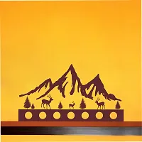 Saiii Designs Wall Sticker Mountain View with Dear Decorative Wall Sticker(48Cm X 88)-thumb1