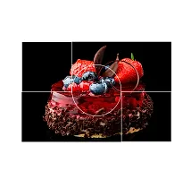 Saiii Designs Waterproof Kitchen Delecious Strawberries Wall Sticker Wallpaper/Wall Sticker Multicolour - Kitchen Wall Coverings Area (49Cm X79Cm)-thumb1