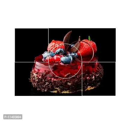 Saiii Designs Waterproof Kitchen Delecious Strawberries Wall Sticker Wallpaper/Wall Sticker Multicolour - Kitchen Wall Coverings Area (49Cm X79Cm)-thumb2